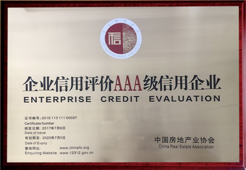 企業(yè)信用評價AAA