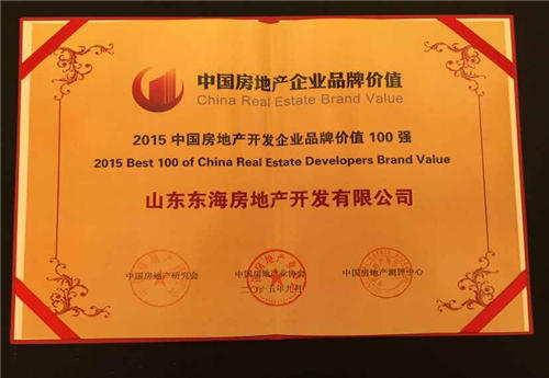 中國房地產(chǎn)開發(fā)企業(yè)品牌價值100強